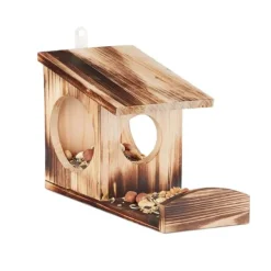 Discount Egern Foderbræt, Træ, 17.5x14x25 cm Til Fugle & Småvildt