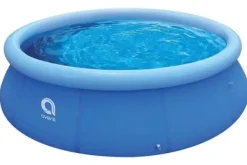 Best Ekstra Stor Oppustelig Pool med Filterpumpe, Overdækning og Tilbehør – 305 cm Diameter, 3618 L Kapacitet Pooler