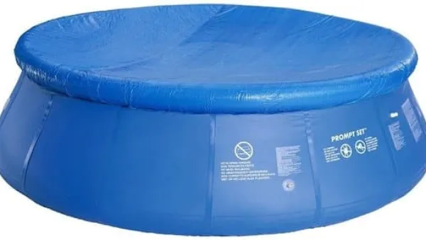 Best Ekstra Stor Oppustelig Pool med Filterpumpe, Overdækning og Tilbehør – 305 cm Diameter, 3618 L Kapacitet Pooler