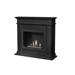 Pejse^Elda BRI-MDB bioethanol pejs - Sort MDF pejsestel - 1,5 KW varme