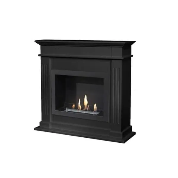 Pejse^Elda BRI-MDB bioethanol pejs - Sort MDF pejsestel - 1,5 KW varme