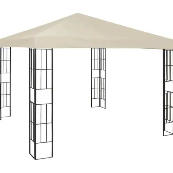 Clearance Elegant paviljong för uterum - Partytält 3x3 m | Färg: Gräddvit | Storlek: 3x3 m Telte & Lysthuse