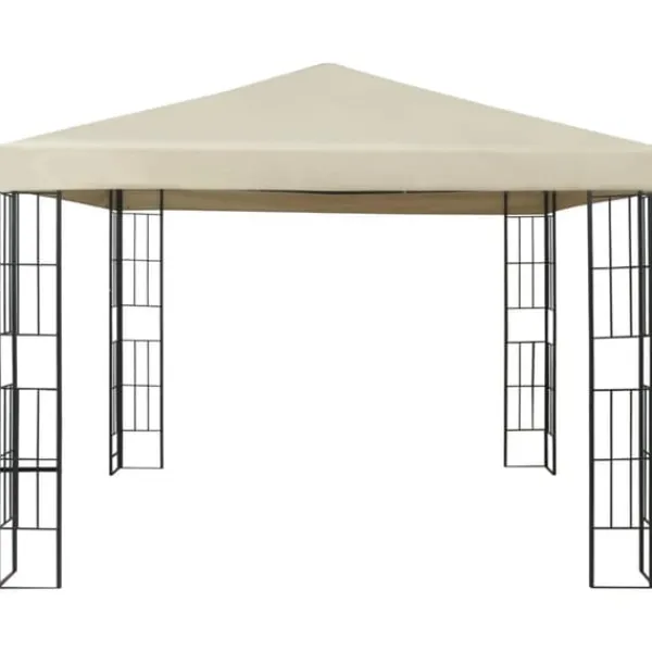 Clearance Elegant paviljong för uterum - Partytält 3x3 m | Färg: Gräddvit | Storlek: 3x3 m Telte & Lysthuse