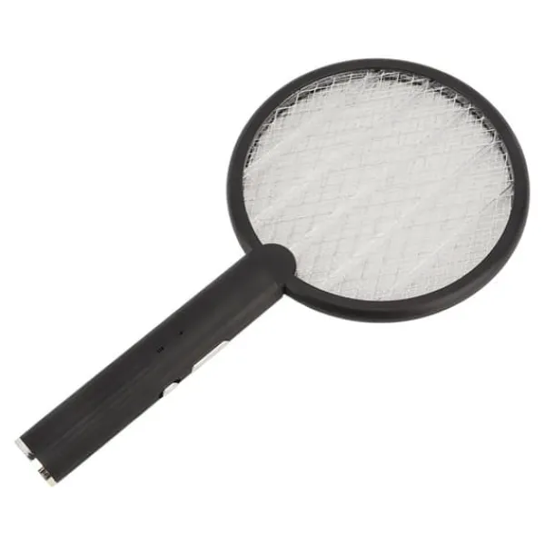 Fluesmækkere^Elektrisk Bug Swatter USB Opladning Rund Flue Killer til Courtyard Kitchen Sort