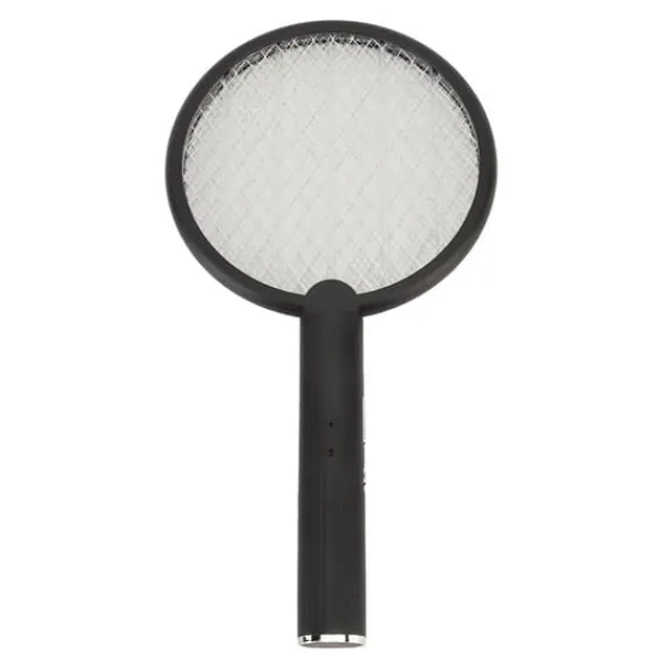 Fluesmækkere^Elektrisk Bug Swatter USB Opladning Rund Flue Killer til Courtyard Kitchen Sort