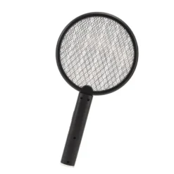 Fluesmækkere^Elektrisk Bug Swatter USB Opladning Rund Flue Killer til Courtyard Kitchen Sort
