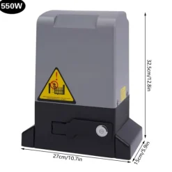 Skure, Garager & Carports^Elektrisk skydeportåbner - automatisk portmotorsæt - 370–750 W - 6 m skinne - 800–1600 kg - 220 V - lysegul
