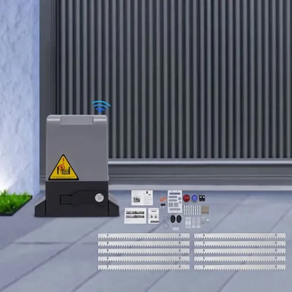Hot Elektrisk skydeportsåbner - Skydeportmotor - Automatisk - 220V - CE-certificeret - Sikkerhedssæt - Til indkørsel - Lysegrøn Skure, Garager & Carports
