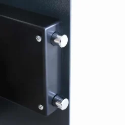 Pengeskabe^Elektronisk pengeskab i stål - Sikker opbevaring | Farve: Mørkegrå | Størrelse: 35 x 31 x 50 cm