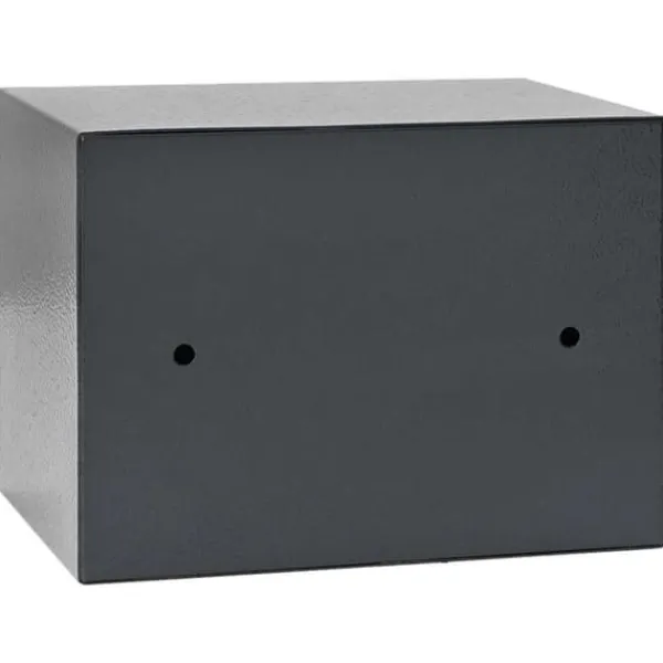 Pengeskabe^Elektronisk pengeskab med lås - Sikker opbevaring | Farve: Mørkegrå | Størrelse: 23x17x17 cm