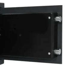 Pengeskabe^Elektronisk pengeskab med lås - Robust stål | Farve: Mørkegrå | Størrelse: 25x35x25 cm