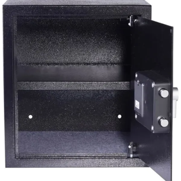 Pengeskabe^Elektroniskt kassaskåp - YALE - YSV/390/DB2 - Stort 40L - 39x35x36cm