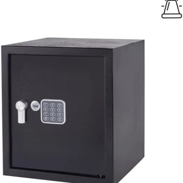 Outlet Elektroniskt larmskåp - YALE - YEC/390/DB2 - Stor 40L Pengeskabe
