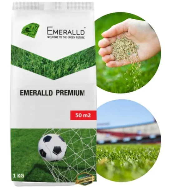 Frø^Emerald Premium selvkomprimerende sportsgræs, produceret af Barenbrug, 1 kg