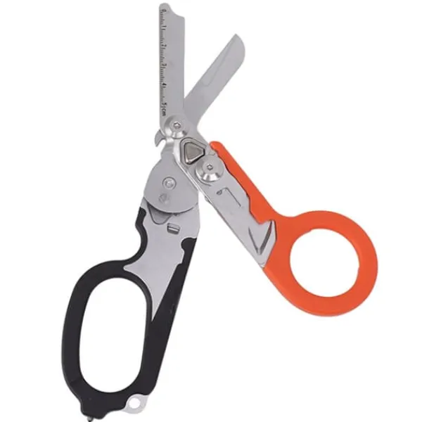 Beredskabsplaner^Emergency Response Stainless Steel Multifunktionel Foldbar Saksetang - Sort Orange