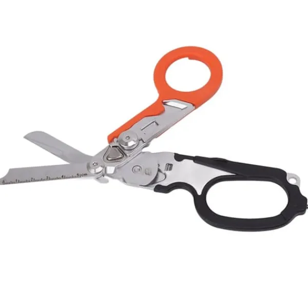 Beredskabsplaner^Emergency Response Stainless Steel Multifunktionel Foldbar Saksetang - Sort Orange