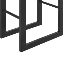 New ® Brændeholder - brændestativ - stål - 50x150x25cm - sort Tilbehør Til Brændeovne & Pejse