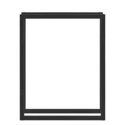 [en.casa] Tilbehør Til Brændeovne & Pejse^® Brændeholder - brændestativ - 80x100x25cm - stål - sort