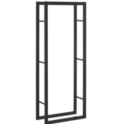[en.casa] Tilbehør Til Brændeovne & Pejse^® Brændeholder - brændestativ - 60x150x25cm - stål - sort