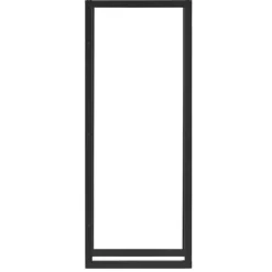 [en.casa] Tilbehør Til Brændeovne & Pejse^® Brændeholder - brændestativ - 60x150x25cm - stål - sort