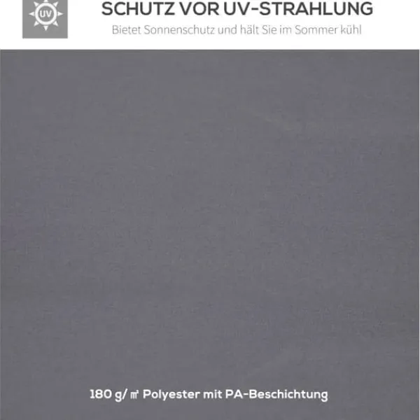 Outlet Erstatningstag 3x3 m til metalpavillon, vejrbestandigt polyester, mørkegrå Telte & Lysthuse