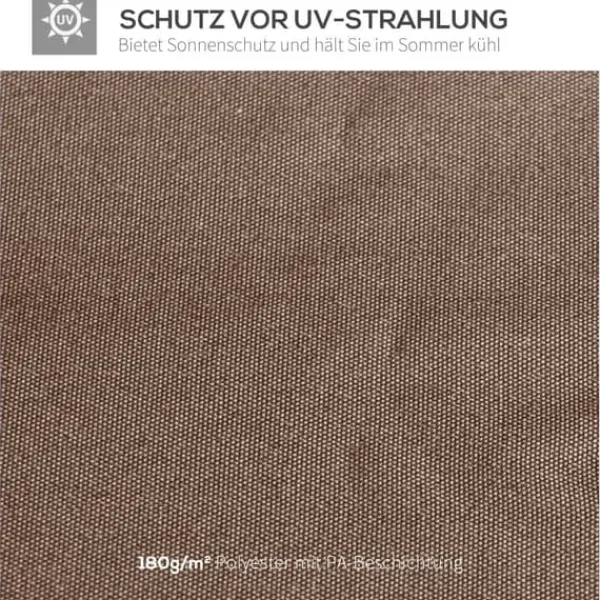 Telte & Lysthuse^Erstatningstag 2,93x2,93 m til pavillon, polyester, kaffe