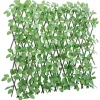 Buer, Spalier, Lysthuse Uden Tag^Espalier med kunstig vedbend - Udvideligt hegn | Størrelse: 180x65 cm | Farve: Grøn