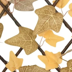 Espalier med kunstige ahornblade - Udvidelig | Farve: Orange | Størrelse: 180x60 cm Buer, Spalier, Lysthuse Uden Tag