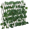 Buer, Spalier, Lysthuse Uden Tag^Espalier med kunstige vinblade - Udvidelig grøn | Størrelse: 190x60 cm