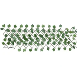 Buer, Spalier, Lysthuse Uden Tag^Espalier med kunstige vinblade - Udvidelig grøn | Størrelse: 190x60 cm