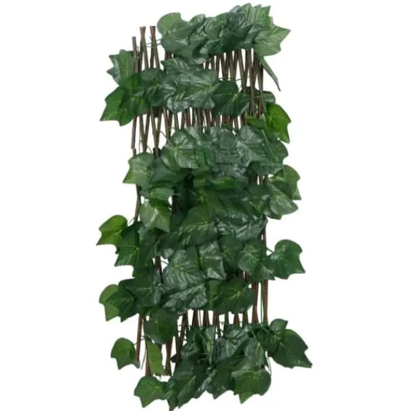 Buer, Spalier, Lysthuse Uden Tag^Espalier med kunstige vinblade - Udvidelig grøn | Størrelse: 190x60 cm
