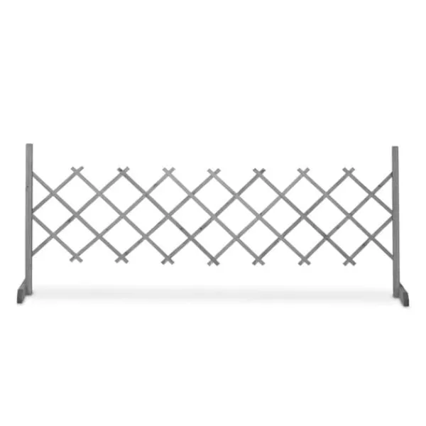 Buer, Spalier, Lysthuse Uden Tag^Espalier Skærm, Udtrækkelig, 73x28x23-185 cm, Grå