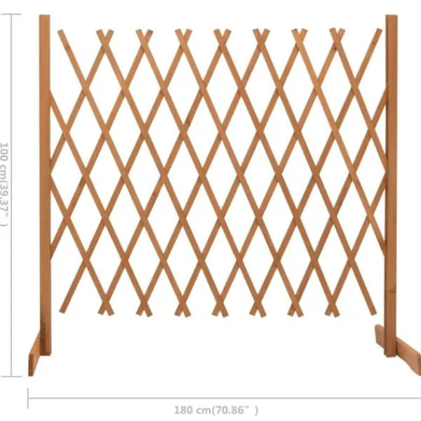 Discount Espalier til haven 180x100 cm massivt fyrretræ orange - Espalier - Espalierer - Home & Living Buer, Spalier, Lysthuse Uden Tag