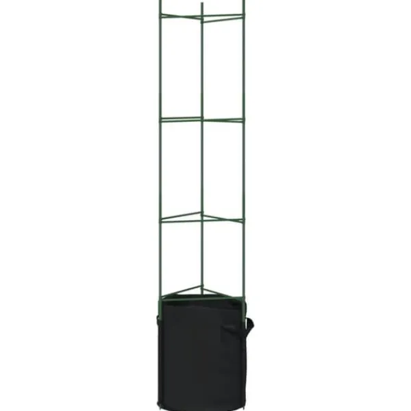 New Espalierer med planteposer - Justerbare tomatstativer | Størrelse: 154 cm | Materiale: Stål og PP | Antal: 6 stk. Krukker & Plantebeholdere