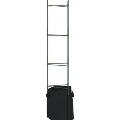 New Espalierer med planteposer - Justerbare tomatstativer | Størrelse: 154 cm | Materiale: Stål og PP | Antal: 6 stk. Krukker & Plantebeholdere
