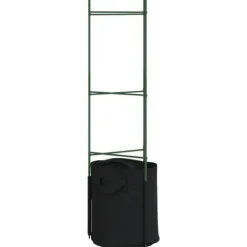 Clearance Espalierer med planteposer 4 stk - Justerbare tomatstativ i stål | Højde: 116 cm Kit Til Plante- & Urtedyrkning