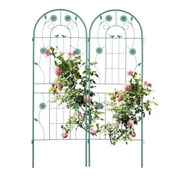 Espalier-sæt, 150x103x2 cm, Grøn Buer, Spalier, Lysthuse Uden Tag