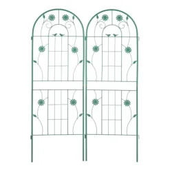 Espalier-sæt, 150x103x2 cm, Grøn Buer, Spalier, Lysthuse Uden Tag