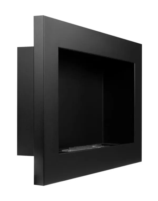 New Ethanol Komfur Bioethanol Vægmonteret Bio Komfur 65 x 40 x 12 cm Mat Sort Bio Kedel Miljøvenlig Bio Komfur Brændeovne