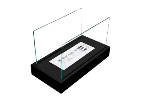Outlet Ethanol pejs Pejs Bio-pejs Fritstående biopejs HOME Bioethanolbrænder 36 x 22 x 18 cm sort TÜV certifikat økologisk pejs Bio kedel Pejse