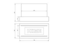 Outlet Ethanol pejs Pejs Bio-pejs Fritstående biopejs HOME Bioethanolbrænder 36 x 22 x 18 cm sort TÜV certifikat økologisk pejs Bio kedel Pejse