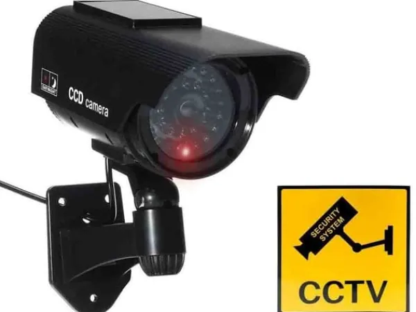 Clearance Falsk Overvågningskamera - Dummy Kamera med LED Falske Overvågningskameraer
