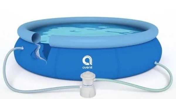 Viking Choice Pool- & Spatilbehør^Familievenligt oppusteligt svømmebassin med filterpumpe og tilbehør, 305 cm diameter