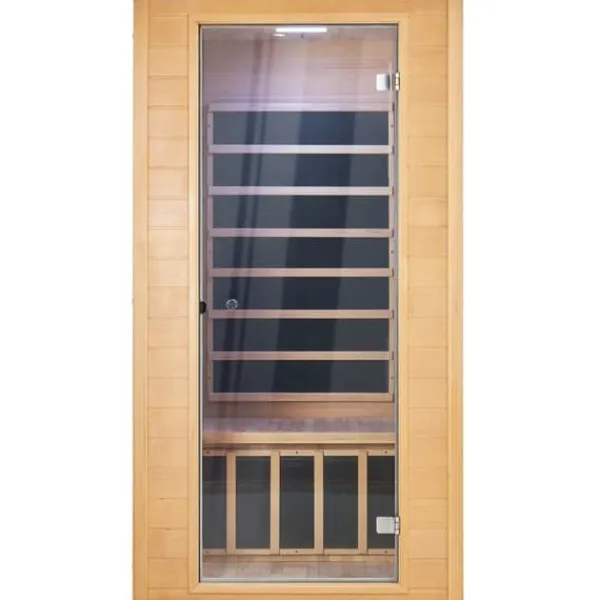 Best Far Infrared Træ Sauna 1-2 Personer, 1400W, Hjemmespa, Energibesparende, Hurtig Opvarmning Sauna