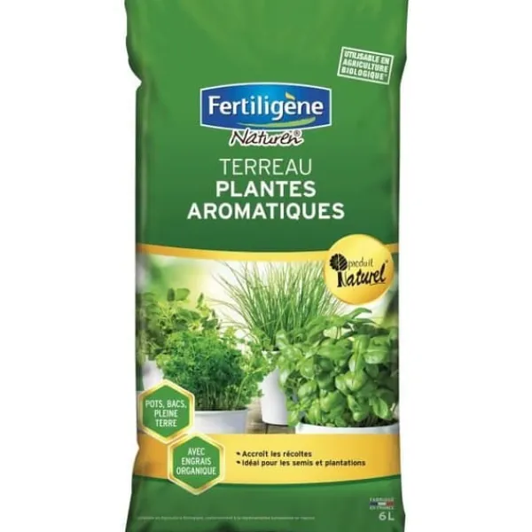 Jord & Sand^FERTILIGENE - Aromatisk växtjord 6L
