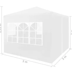 Hot Festtelt 3 x 3 m hvid - Festtelt - Festtelte - Home & Living Telte & Lysthuse