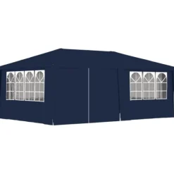Telte & Lysthuse^Festtelt med sidevægge 4x6 m 90 g/m² blå - Festtelt - Festtelte - Home & Living