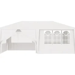 Telte & Lysthuse^Festtelt med sidevægge 4x6 m 90 g/m² hvid - Festtelt - Festtelte - Home & Living