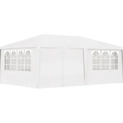 Telte & Lysthuse^Festtelt med sidevægge 4x6 m 90 g/m² hvid - Festtelt - Festtelte - Home & Living