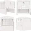 Telte & Lysthuse^Festtelt med sidevægge 2,5x2,5 m 90 g/m² hvid - Festtelt - Festtelte - Home & Living